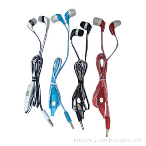Cheap earphone with various colors for mobile phones